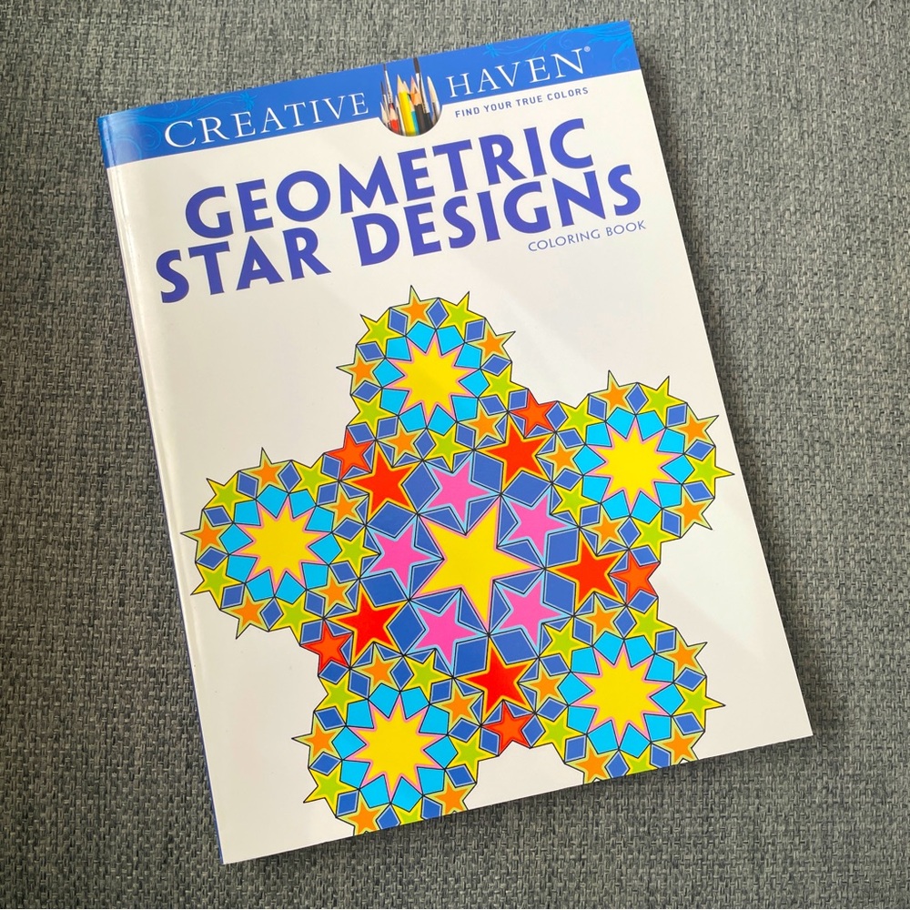 Creative Haven coloring book Geometric Star Designs